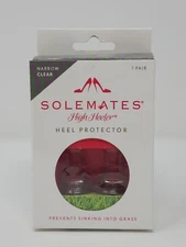 SoleMates High Heeler Clear Heel Protectors Stoppers Prevents Sinking Into Grass