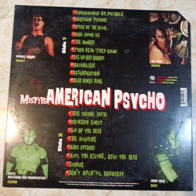 Misfits American Psycho. VG+ Vinyl LP. 1997 Original. ISP Press