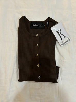 Realisation Winona Cardigan in Chocolate XS - brand new with tags