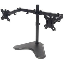 Manhattan Supporto da Scrivania per 2 Monitor 13-32'' con Base e Doppio Snodo