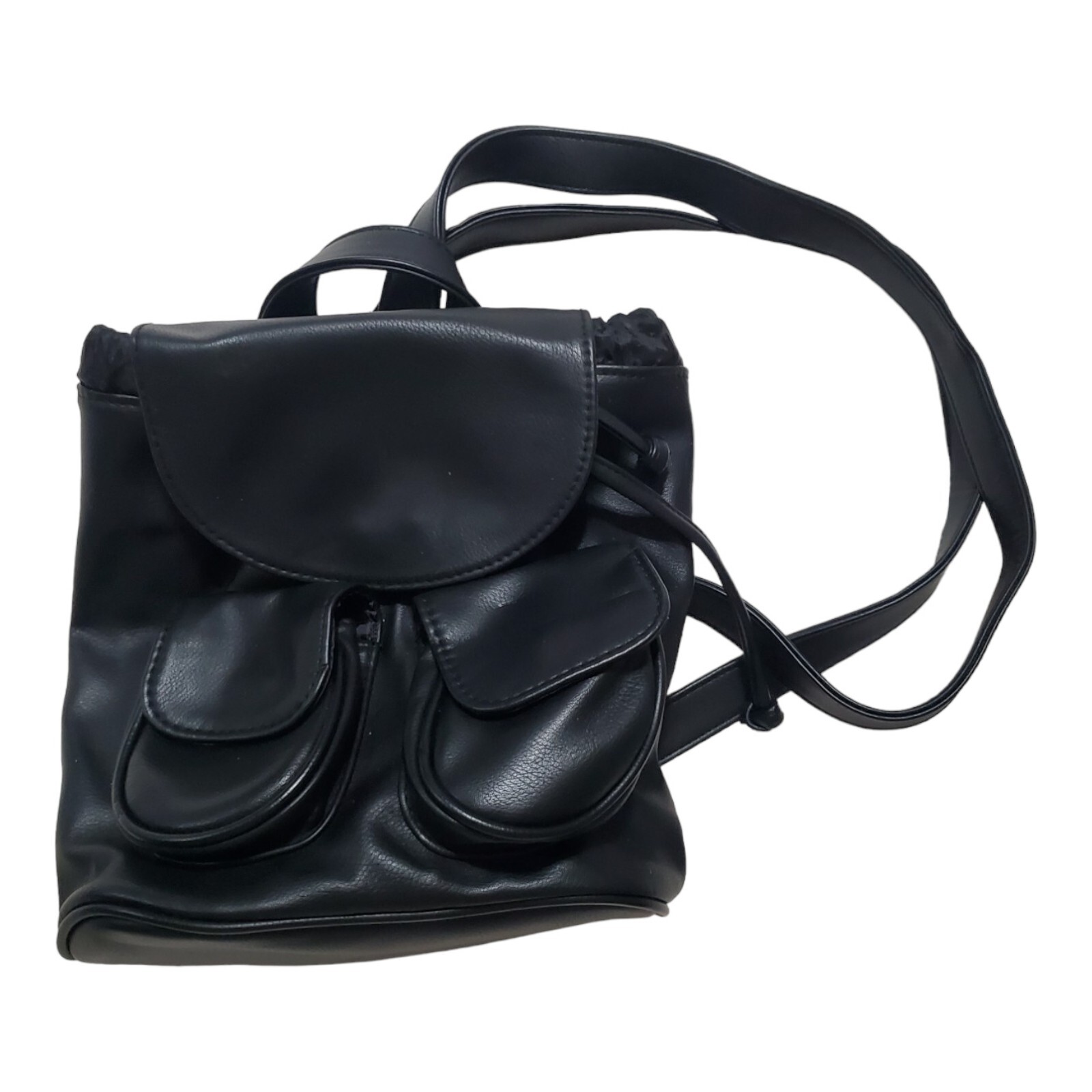 Wild Fable Mini Drawstring Backpack Handbag Black… - image 12