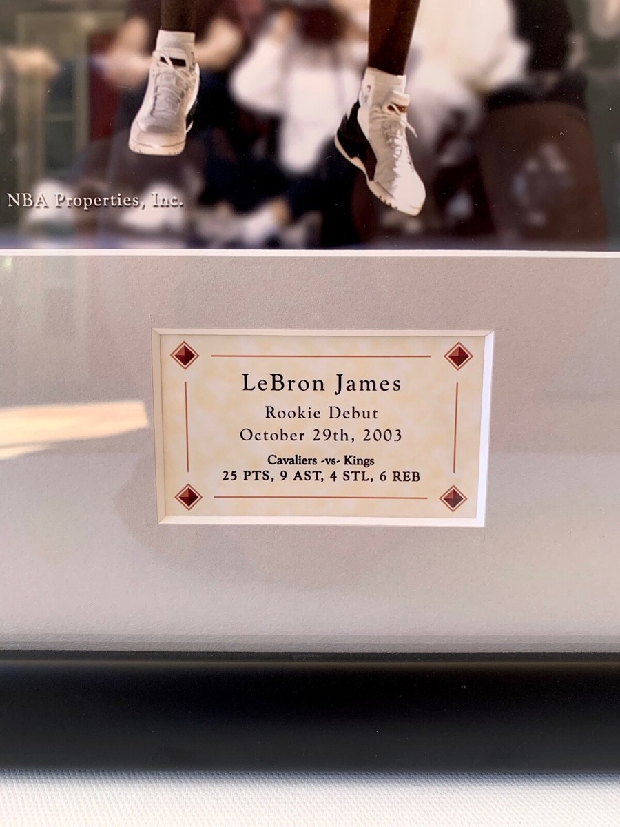 Upper Deck Lebron James NBA Rookie Debut Photo Limited