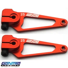 Go Nitro Hobbies 25T Aluminum A Spec Servo Arm 2 Red Futaba / Savox