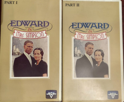 Edward and Mrs. Simpson 2 Tape VHS Set  Thorn EMIVG Rare