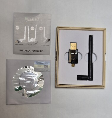 Wireless EDUP WiFi USB Ethernet Adapter 5Ghz 600Mbps 802.11ac EP-DB1607