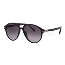 New Dunhill Men Aviator Black Sunglasses Carbon Pattern SDH048 Gray Gradient