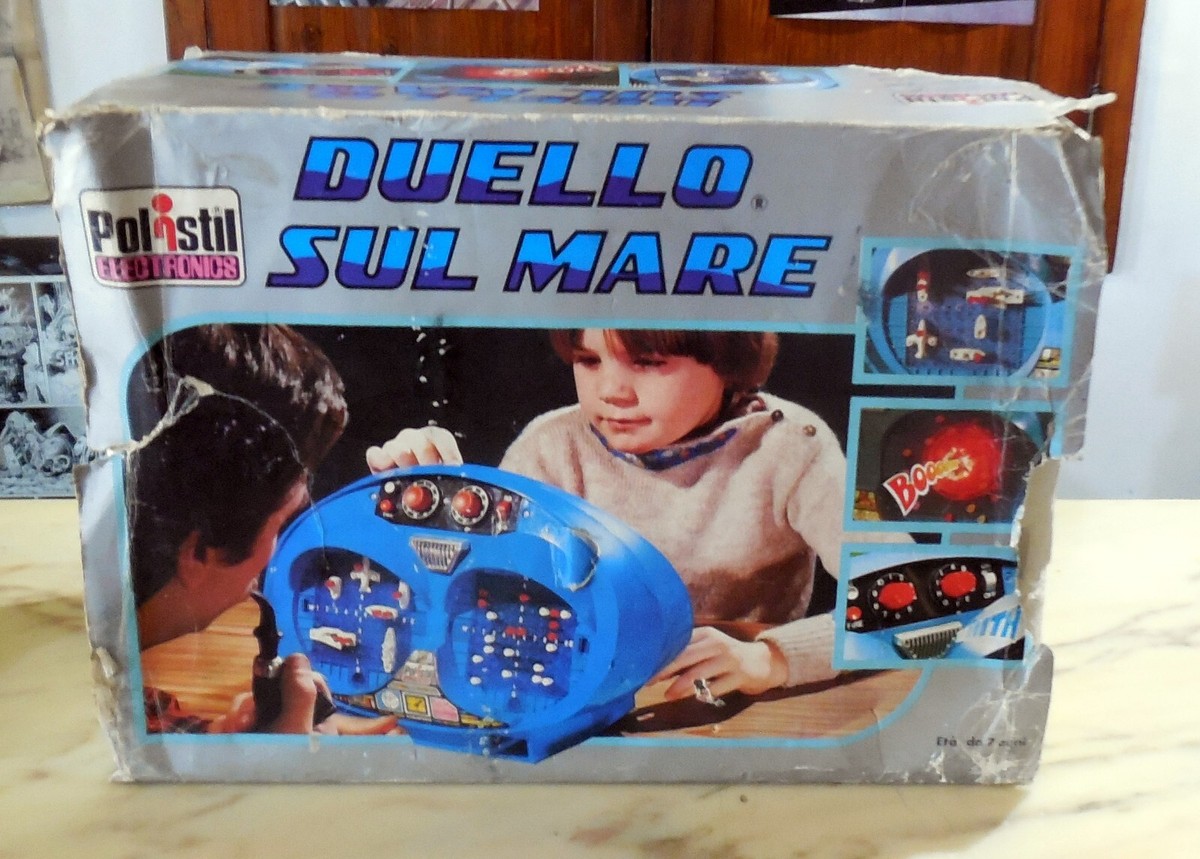 VINTAGE TOY DUELLO SUL MARE POLISTIL ELECTRONICS 1980 battaglia