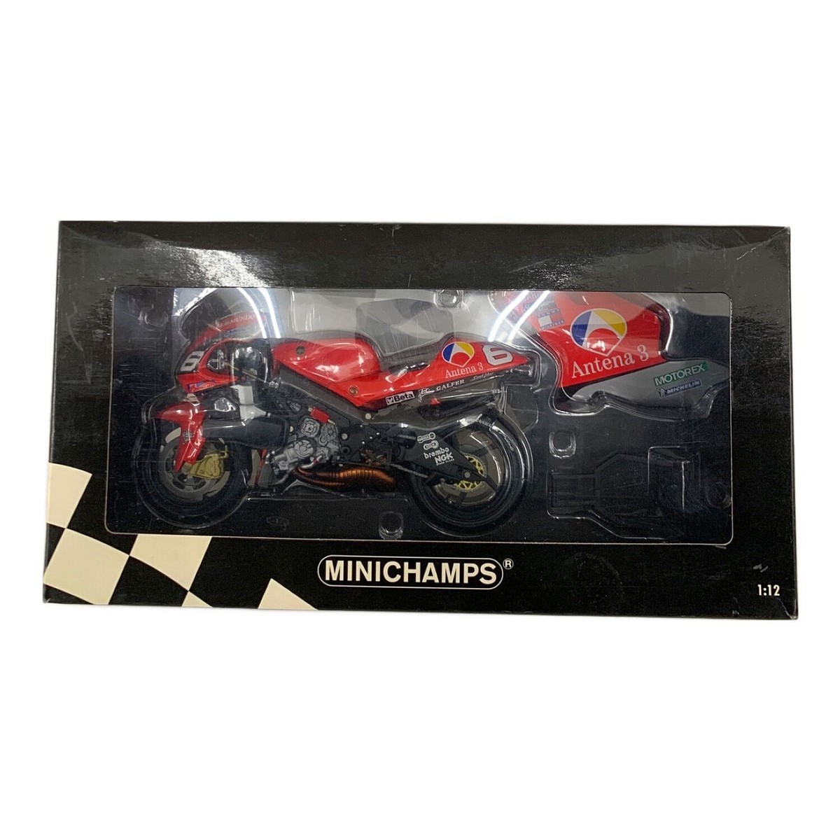 MINICHAMPS 1/12 YAMAHA YZR500 Antena 3 Norifumi Abe 500cc MINICHAMPS 1/12 YAMAHA YZR500 Antena 3 Norifumi Abe 500cc