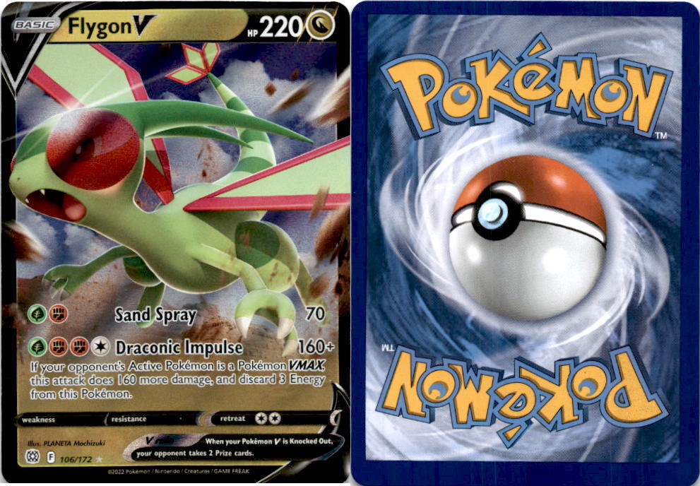 Flygon V (106/172) [Sword & Shield: Brilliant Stars] Damaged Holofoil