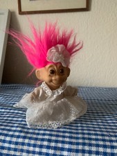 Vintage Russ Wedding Troll Bride Doll Toy Retro Collectible Gift