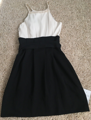 bcbg black and white short dress BCBG Max Azria Black and White Mini Dress, Size Small, US 4