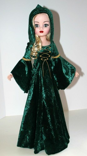 Medevial Pluvial Robe Doll Clothes Sewing Pattern for 21" Cissy Dolls - Picture 4 of 7
