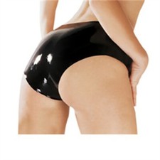 Women Latex Panties Shorts Rubber Underwear Briefs