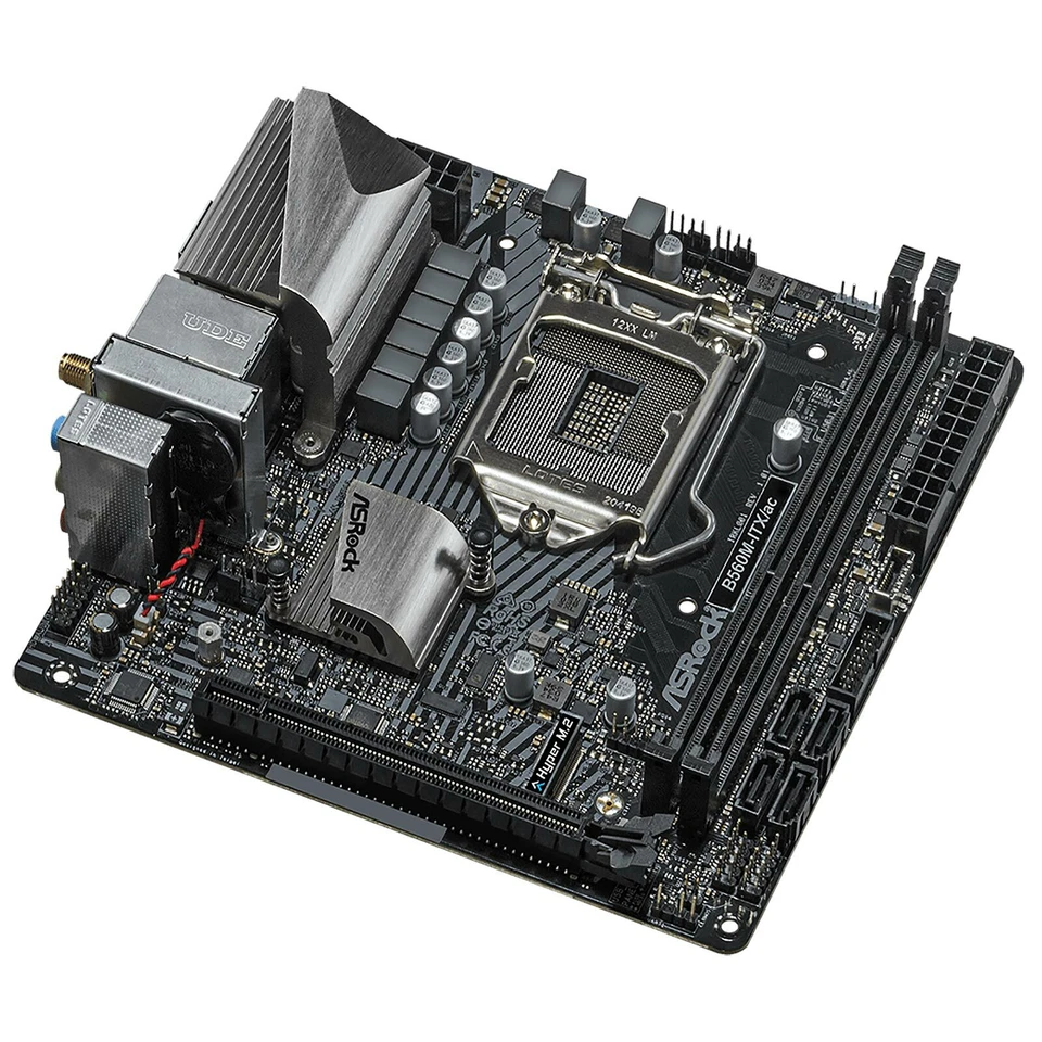 ASRock B560M-ITX/ac Mainboard, LGA1200, mini-ITX > DDR4 4600+ MHz bis i9 11Gen. - Image 3 of 4