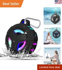 Waterproof Bluetooth Shower Speaker with LED Light - Perfect for Beach Fun