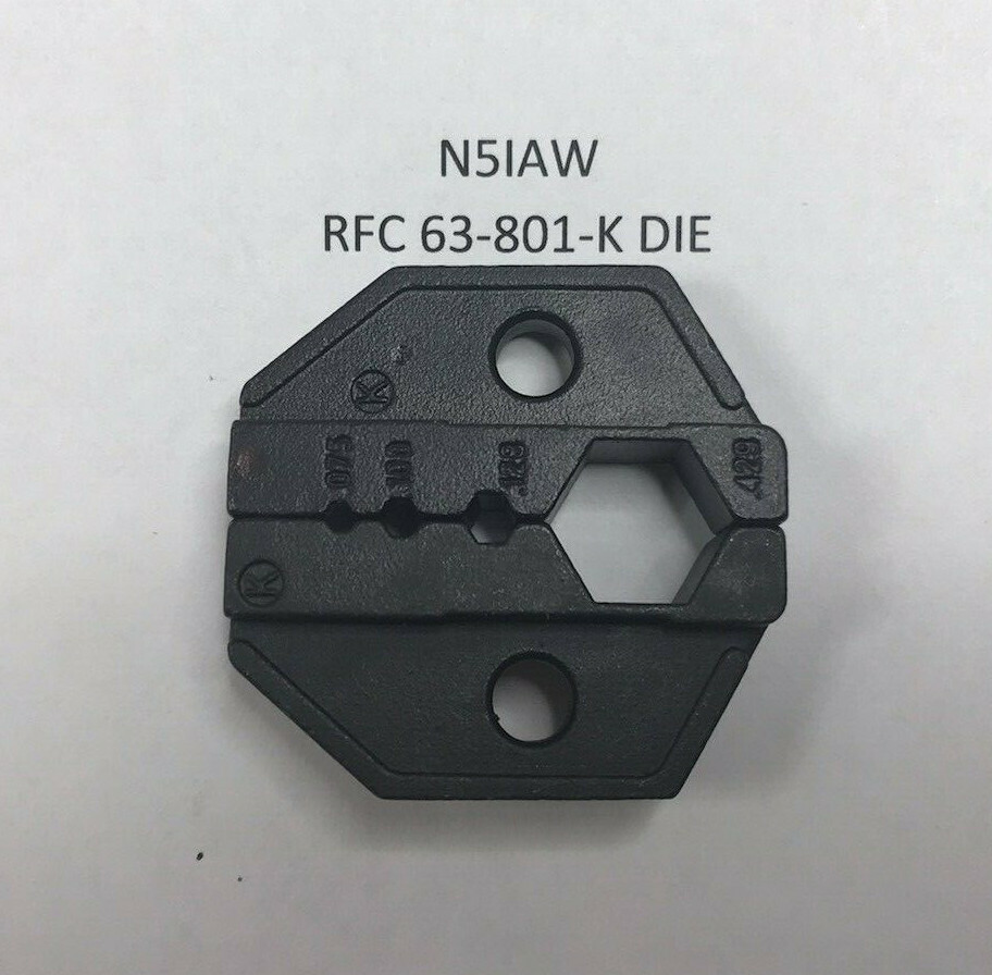 Coax Crimp Tool Die Set For RG-8, 9,11, 174, 213, 214, Belden 9913