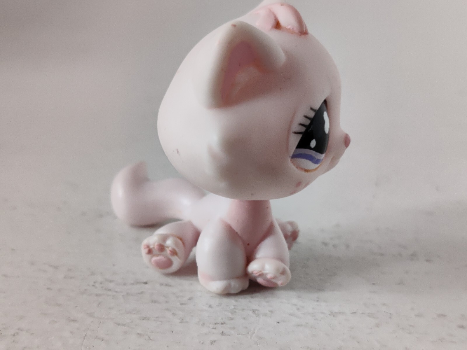 Littlest Pet Shop LPS 606 Pink Freckles Bon Bon Cat Kitten Hasbro Free Shipping eBay