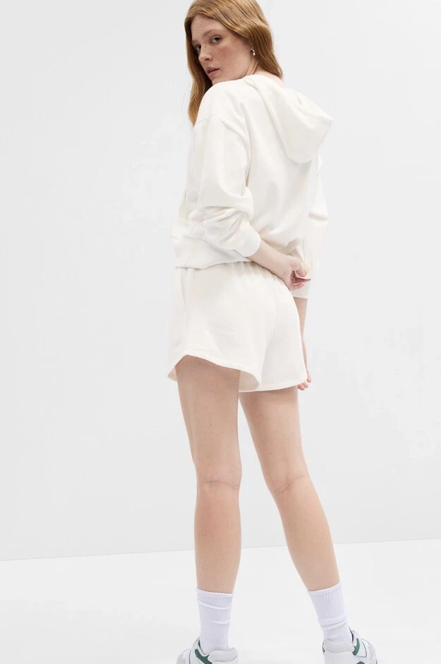 OFF WHITE Felpa con cappuccio donna oversize con cerniera taglia XL o XXL colore: nuova bianca nuova con etichette