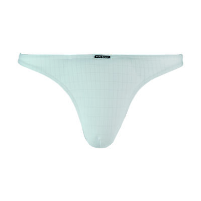 Bruno Banani Herren String Check Line 2.0 Größe S bis XXL Weiß Karo NEU