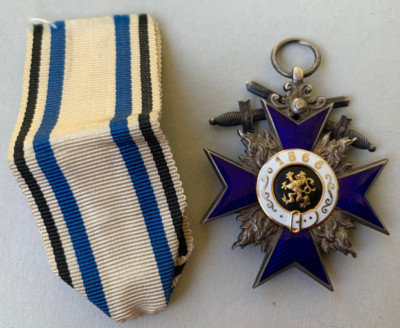 Bayern Militär-Verdienst-Orden 4. Klasse mit Schwertern, Punze (9664a)