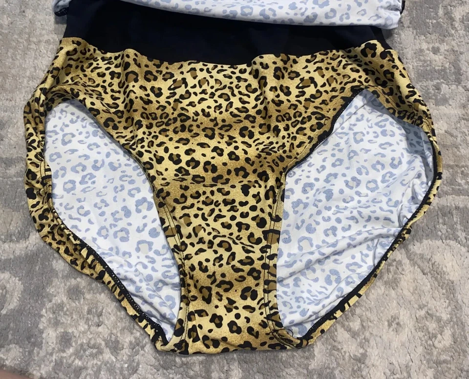 Traje de baño de una pieza adelgazante barriga animal leopardo Shore Shapes para mujer talla 12 Foto 2 de 4
