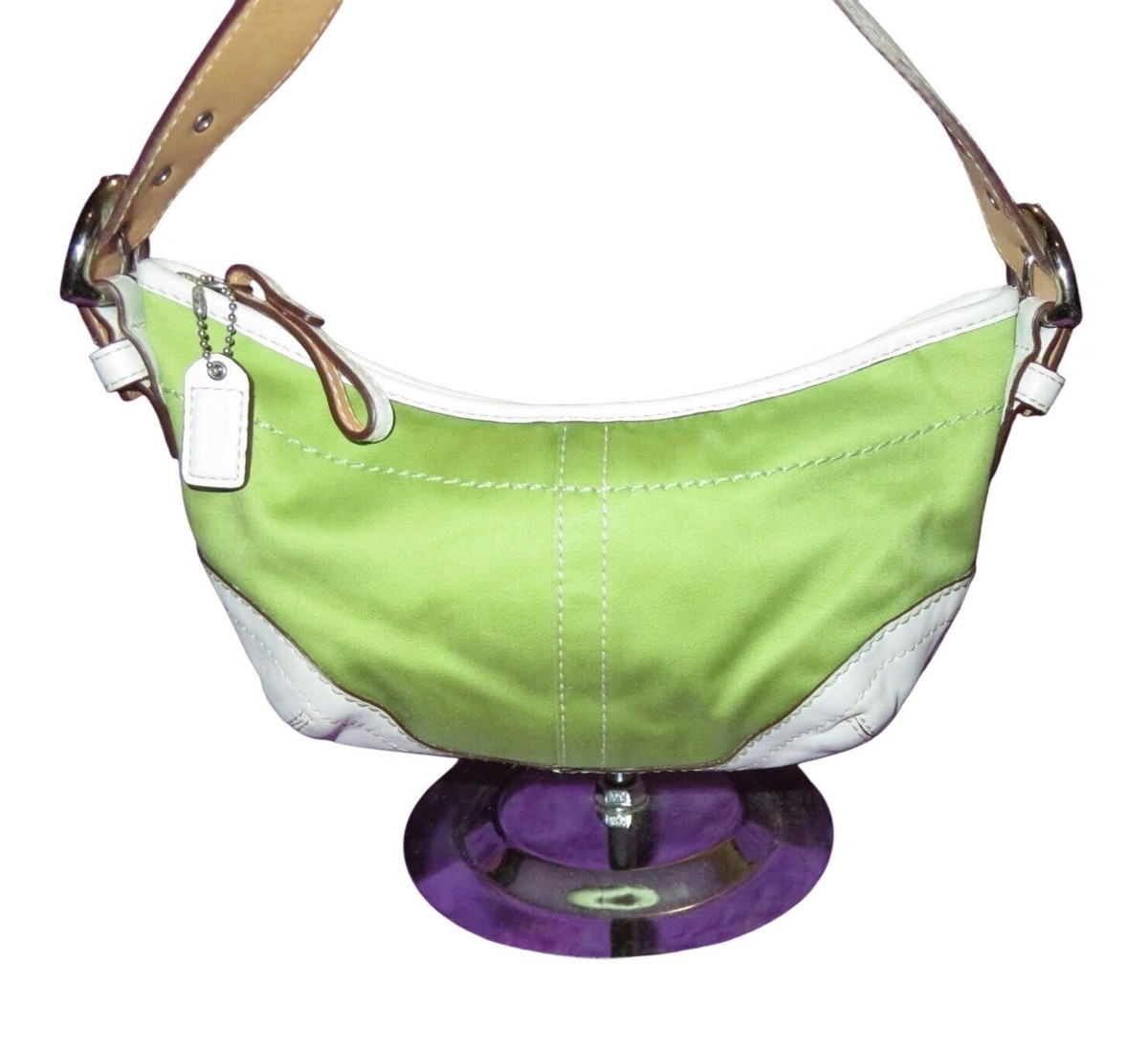 バッグ COACH Vintage shoulder bag green sonoma@ COACH Vintage Sonoma Flap Bag in Black/dark Green/spruce