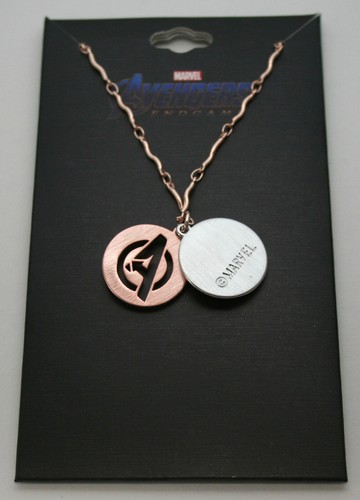 Marvel Comics Avengers Assemble Endgame Dual Pendant Necklace New MOC 2019 - Picture 2 of 5