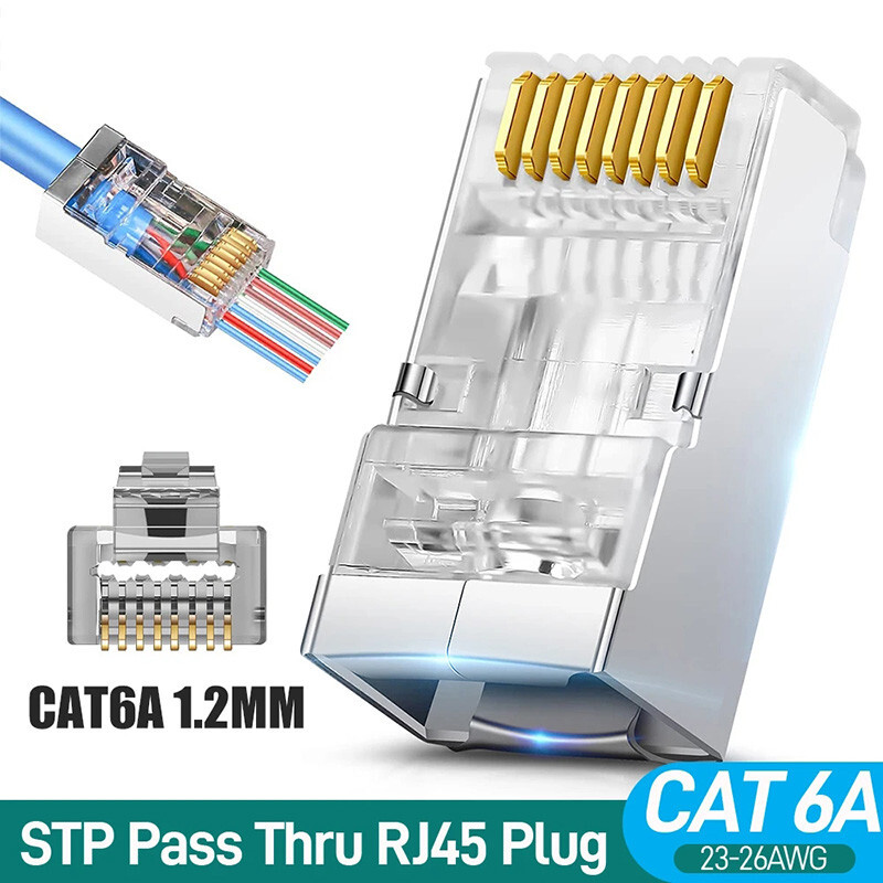 Jonard CAT6 RJ45 Pass-Through Connectors - Eenvoudig en Betrouwbaar
