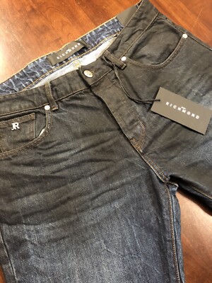 John Richmond Sid dégradé Jeans, 35(35 Waist), NWT, Made In Italy, Cotton, $355