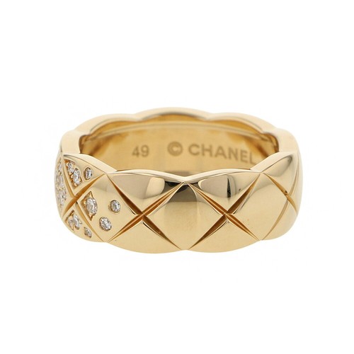 CHANEL Coco Crush Collection Ring Size Medium model/49/#9 18K Yellow Gold J10864 - Imagen 2 de 8