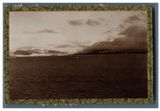 Norway, King's Bay and the Black Mountain Vintage silver print Print Print a