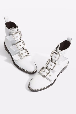 topshop white boots