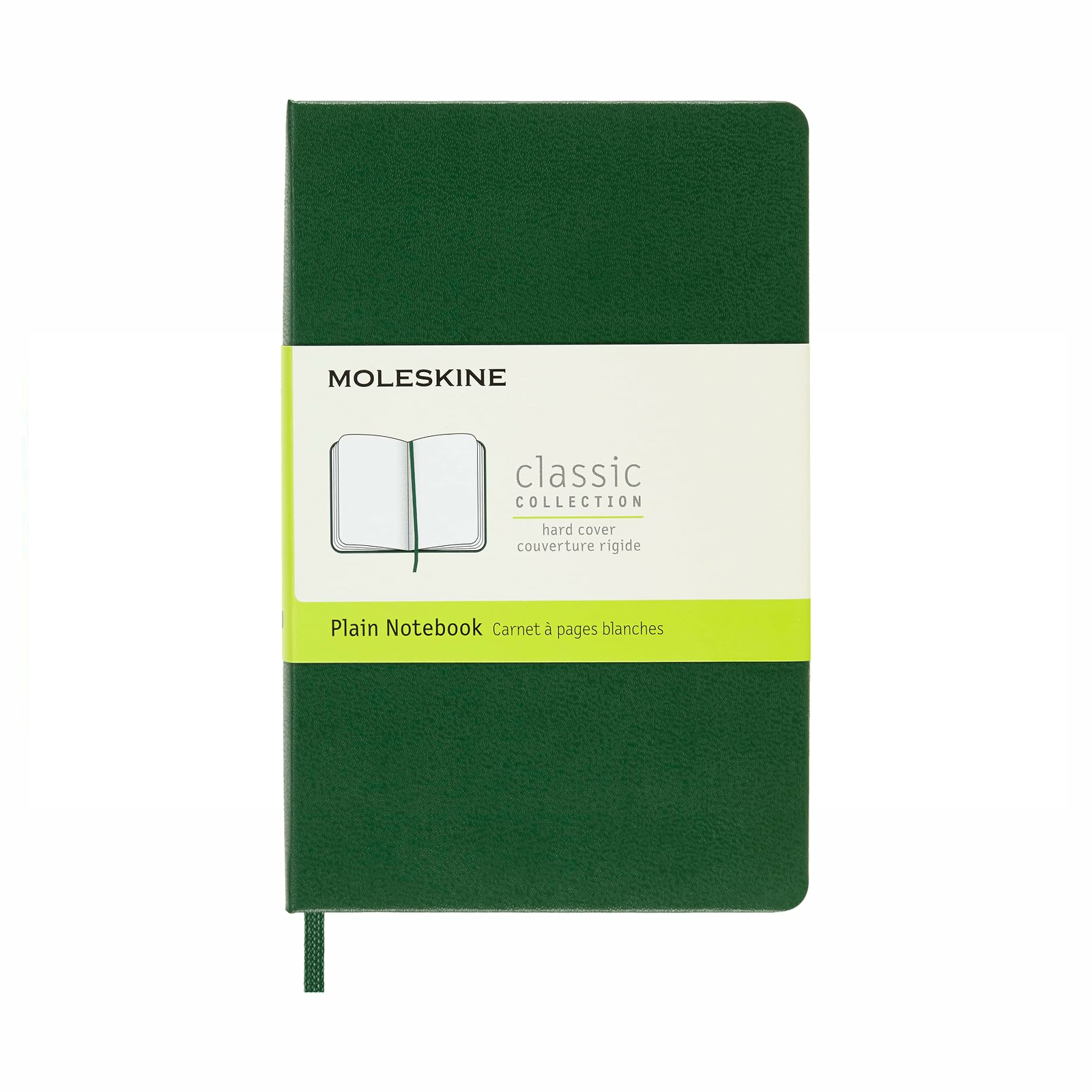 Moleskine Classic Notebook Myrtle Green Pocket Hardcover Plain Elastic Closure - Image 5