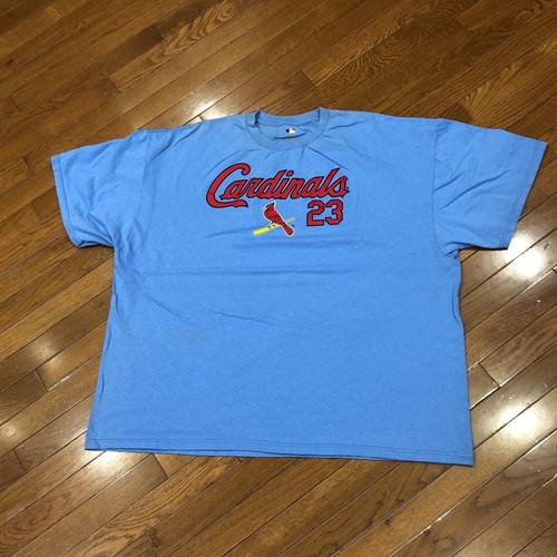 Baseball-T-Shirt UNISEX 3XL STL Cardinals blau Gen Merch #23 David Freese