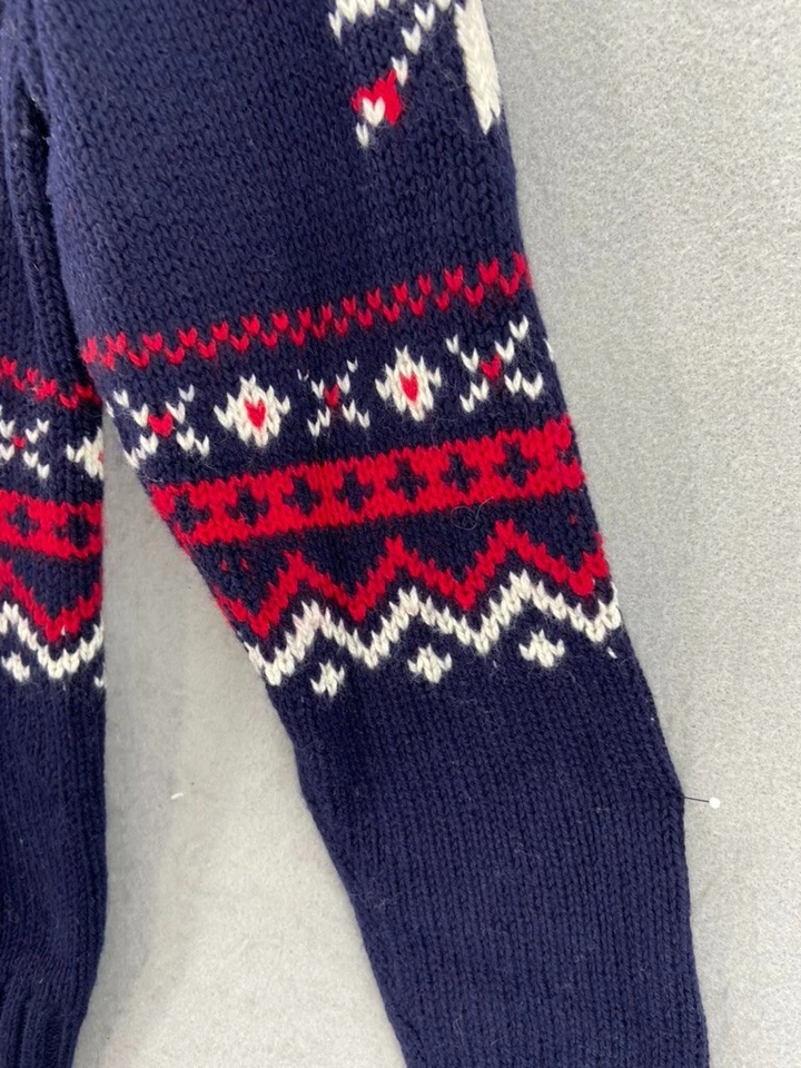 NWT Ralph Lauren Sport Sweater Sz M VINTAGE Reindeer Snowflake Shield c. 1995 - Image 3 of 4