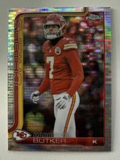 2025 Topps Chrome Football Harrison Butker Pulsar Refractor #151 Chiefs