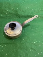 Vintage Kitchen Tin Aluminum Pot with Lid