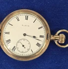 Antique Elgin Pocket Watch Gold Filled Case Keystone For Parts / Repair USA Made