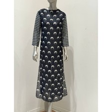Louis Vuitton Marc Jacobs Black Graphic Print Dress Sz.36