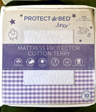 Mattress Protector Twin 38 x 75 Protect-A-Bed Junior Waterproof Viral Shield New