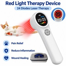 Veterinary Cold Laser Therapy Device for Dogs  Horses Pet Pain Relief 24 Diodes