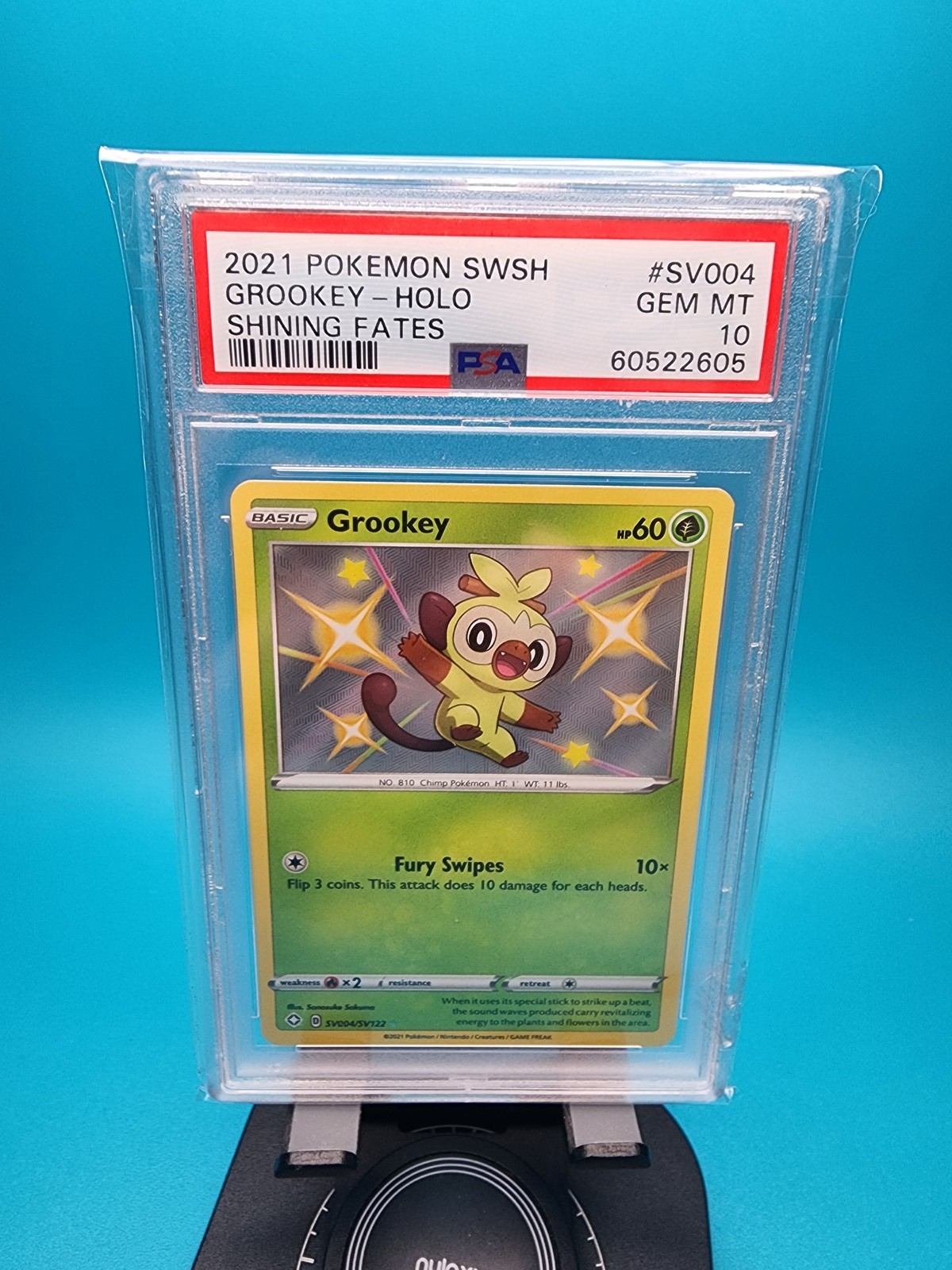 2021 Pokemon Shining Fates #SV004 Grookey-Holo Shining Fates PSA 10
