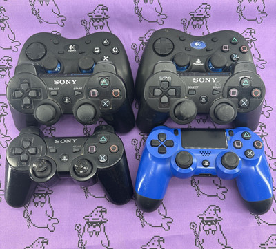 Sony Playstation DualShock Controller Lot PS2 PS3 PS4 - Untested Parts / Repair