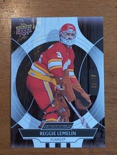 2025-26 UD Engrained Icons - Reggie Lemelin Mahogany Parallel /75 Calgary Flames