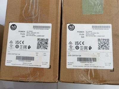 New AB 25B D6P0N104 PowerFlex 525 AC Drive Inverter Fedex/DHL Fast Shipping