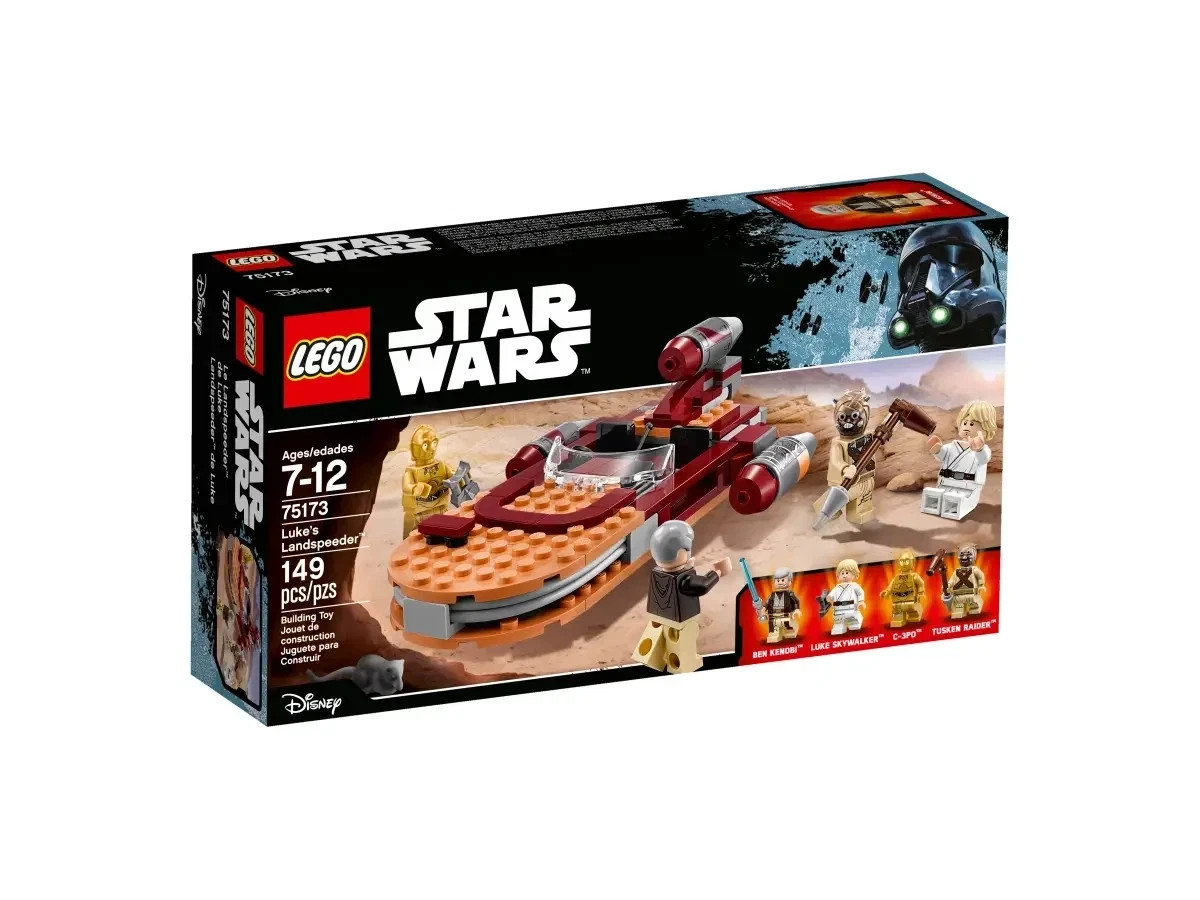 Lego Star Wars Le Landspeeder de Luke X-34 pour collectionneurs de maquettes de briques