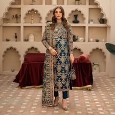 Pakistani Eid Dress Salwar Kameez Ready made Suits Indian Wedding Party 3 Piece
