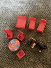 Fisher Price 1974 Vintage Little People Play Family Toy Castle #993 Furniture