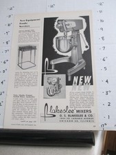 magazine ad 1960s BLAKESLEE Chicago restaurant diner food mixer