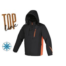 GIACCA SOFTSHELL CON CAPPUCCIO E MANICHE STACCABILI NERO – BETA WORK – 7659N